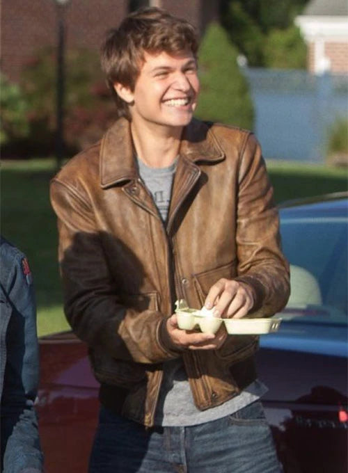 Ansel Elgort's iconic leather jacket from The Fault in Our Stars in USA amrket