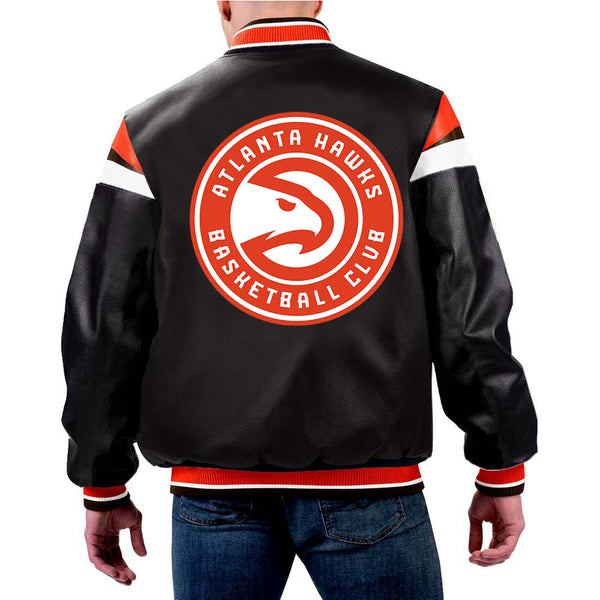 NBA Atlanta Hawks Leather Jacket For Men and Women