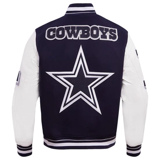 Trendy men's varsity jacket showcasing Dallas Cowboys heritage
