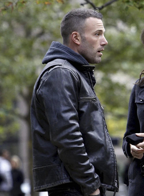 Get the Charlestown Look: Ben Affleck Leather Jacket in France style