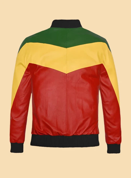 Colorful Bob Marley Leather Jacket
