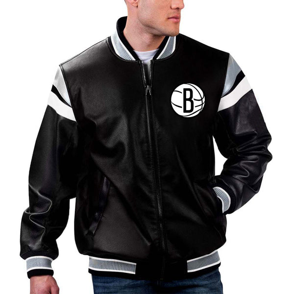 NBA Brooklyn Nets Leather Jacket For Men and Women
