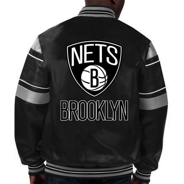 NBA Brooklyn Nets Leather Jacket For Men and Women