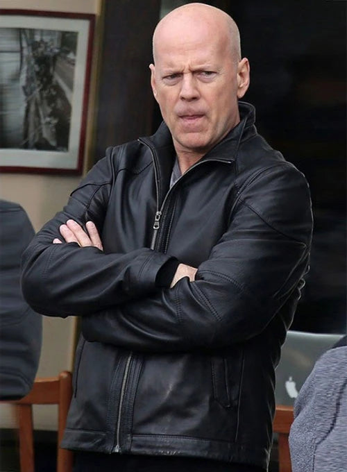 Classic Red 2 Movie Jacket Worn by Bruce Willis in US market