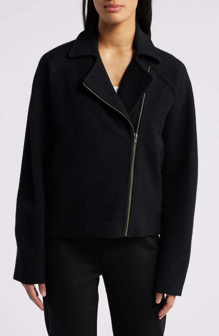 Classic Elegant Black Wool Jacket for Formal Occasions in United state market