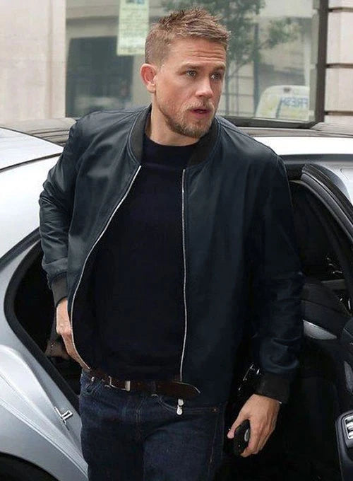 Sleek and Cool: Charlie Hunnam Leather Jacket in German market