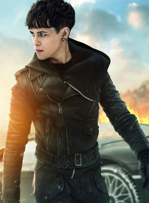 Claire Foy Embraces Edgy Style in Leather Jacket in USA market