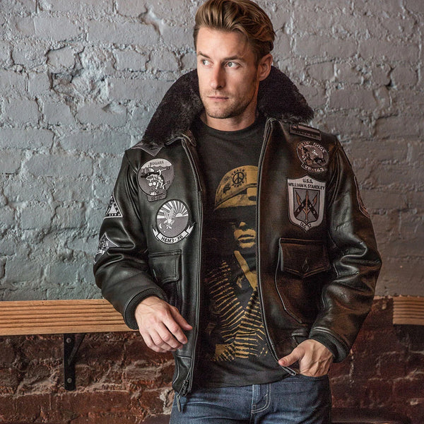 Bogard by Mike B Cockpit USA Stealth Top Gun bomber jacket in USA