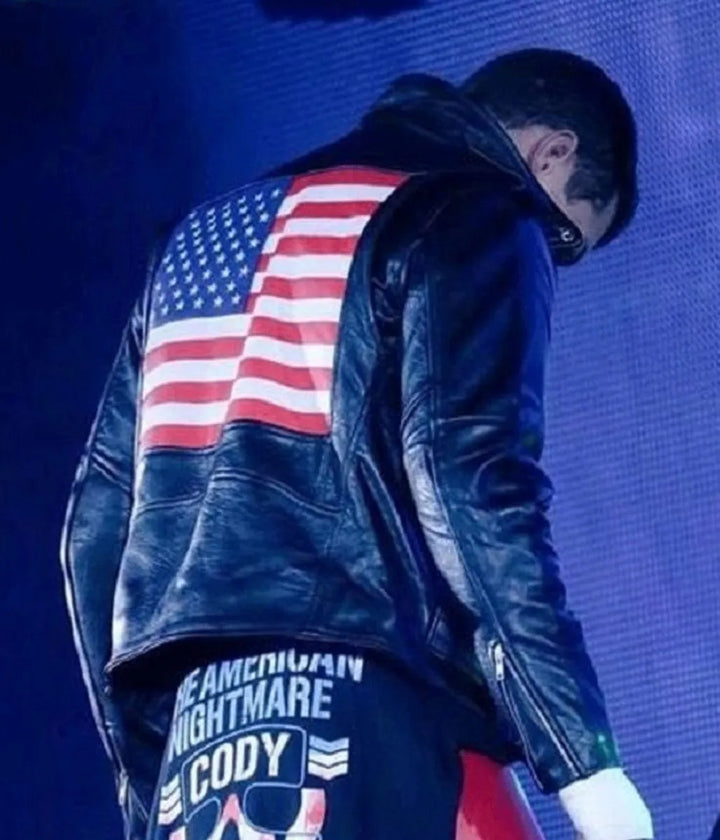 Classic American Flag Jacket as Seen on Cody Rhodes in United state market