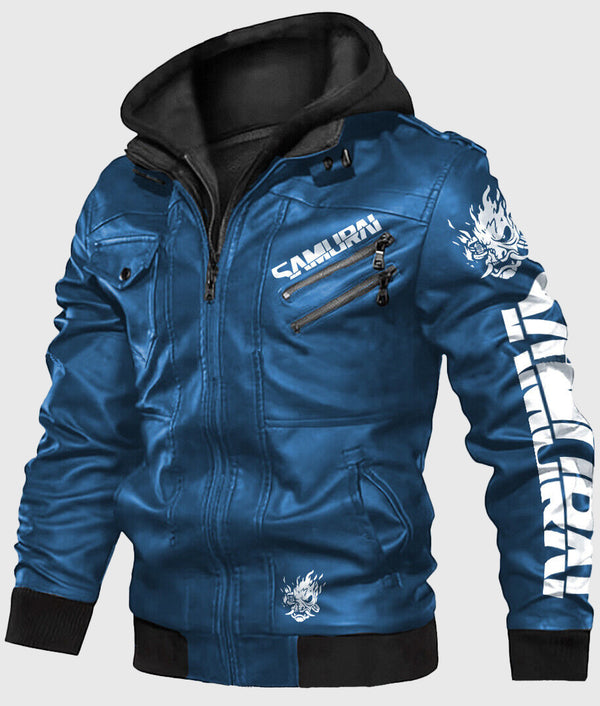 Cyberpunk Samurai Jacket in Blue