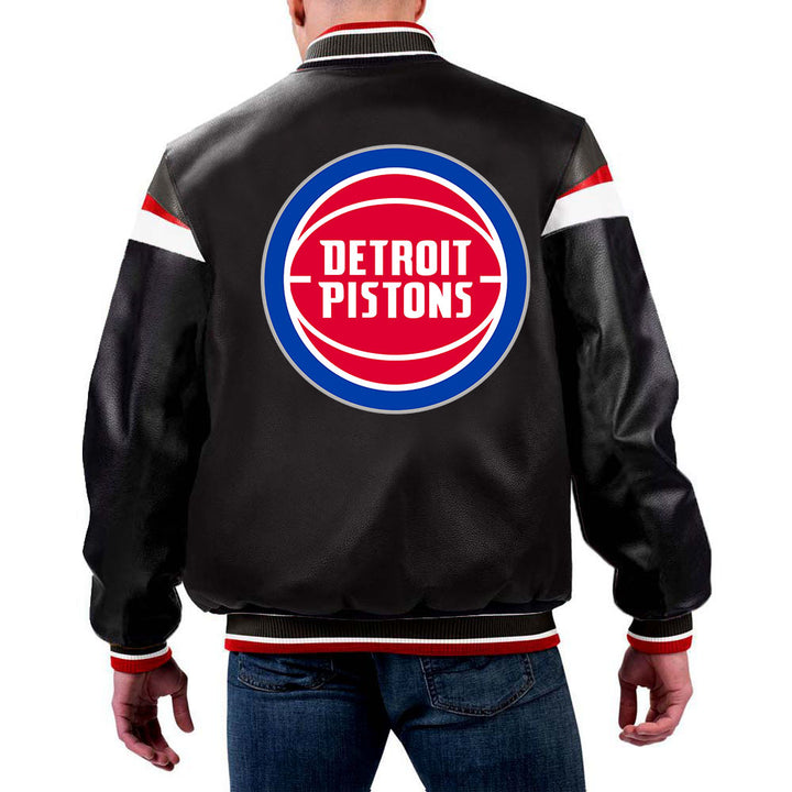 NBA Detroit Pistons Leather Jacket for Men and Women in USA