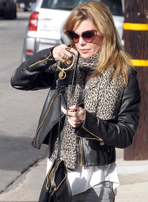 Edgy Fashion: Ellen Pompeo's Striking Leather Jacket in UK market