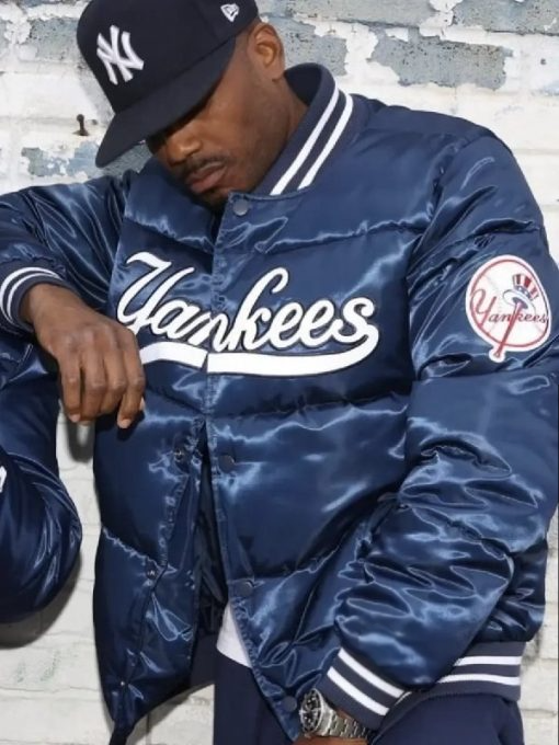 Shop Bronx Bubble Yankees Bomber Puffer Jacket