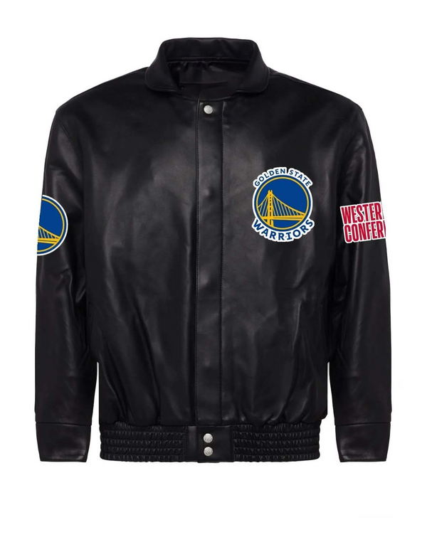 Shop Golden State Warriors Full Leather Jacket