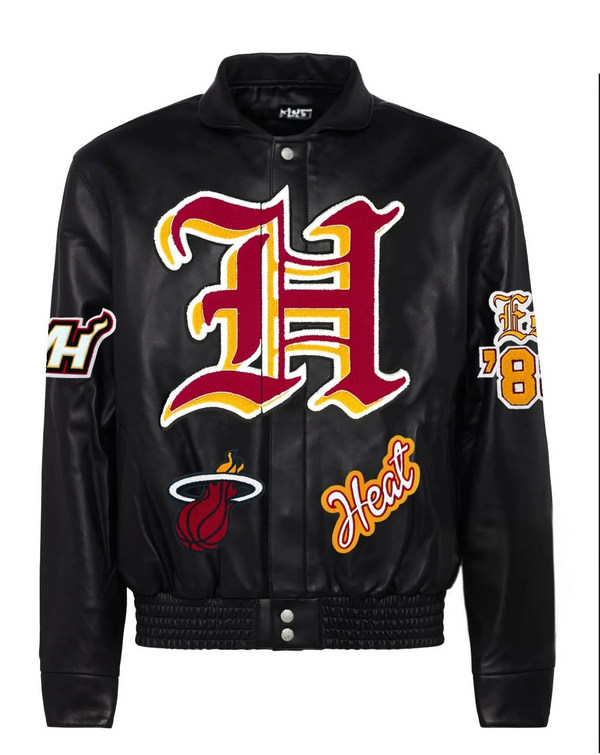 Shop Miami Heat Full Leather Jacket