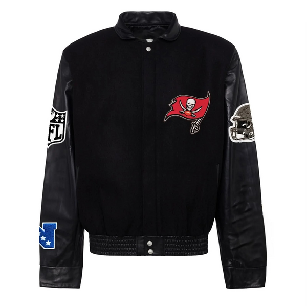 Shop Tampa Bay Buccaneers Wool & Leather Varsity Jacket