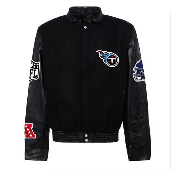 Shop Tennessee Titans Wool & Leather Varsity Jacket