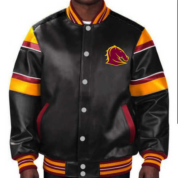 Shop NRL Brisbane  Broncos Leather Jacket For Men and Women