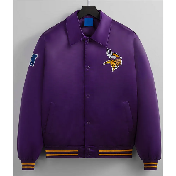 NFL Minnesota Vikings Satin Jacket Men and Women