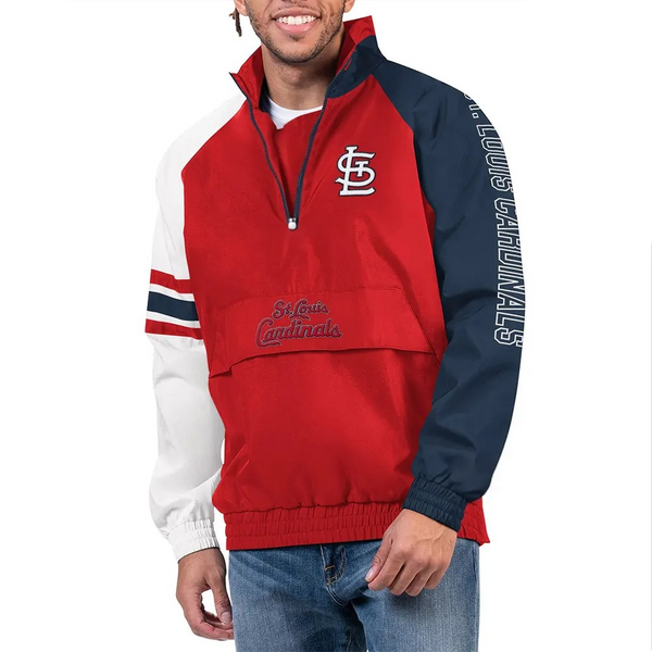 Shop St. Louis Cardinals Elite Half Zip Pullover Jacket