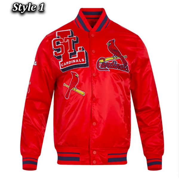 Shop St. Louis Cardinals Mashup Classic Rib Satin Jacket