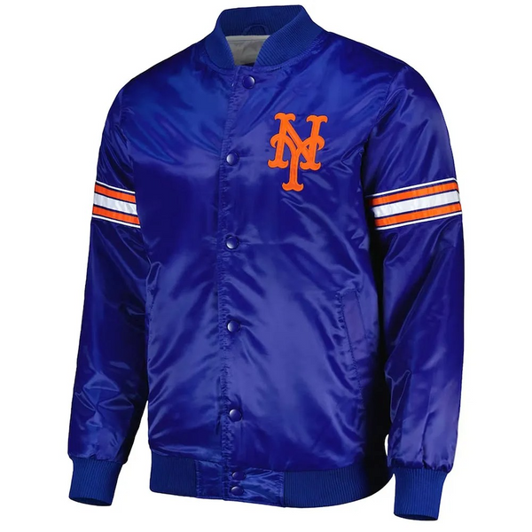 New York Mets royal satin jacket


