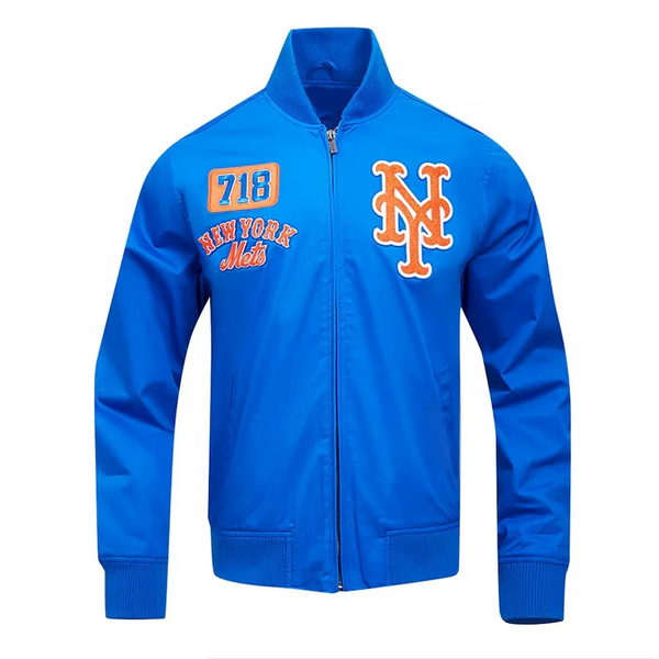 New York Mets Area Code royal cotton jacket

