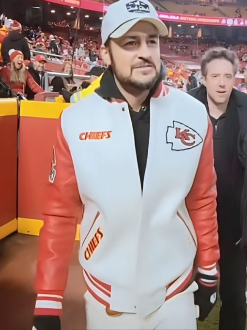 Shop Tyler Hynes kansas City Chiefs Varsity Jacket