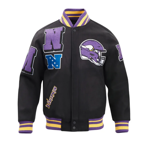 NFL Minnesota Vikings Varsity Jacket Men and Women