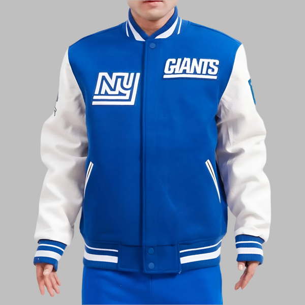 Shop NFL NY Giants Varsity Jacket Men and Women