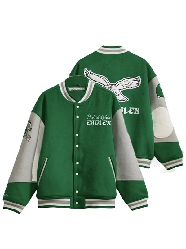 Princess Diana Philadelphia Eagles wool varsity jacket in USA