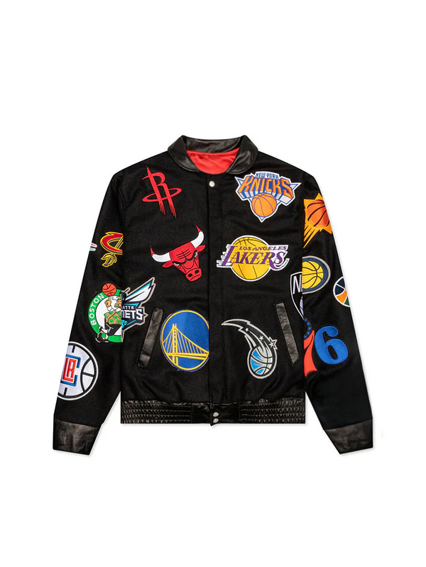 Authentic NBA collegiate jacket design in France style