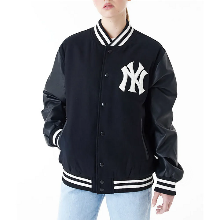 Classic NY Yankees World Series Jacket in Black Varsity Style in USA