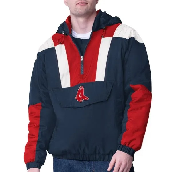 Red Sox Navy Half-Zip Pullover Jacket in USA
