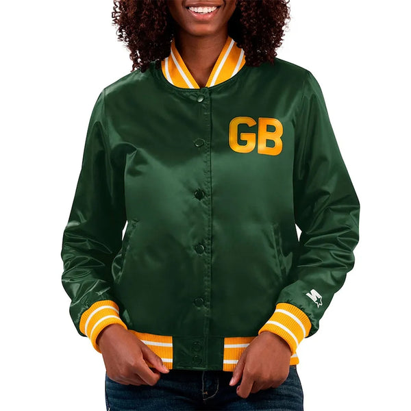 NFL Green Bay Packers Satin Jacket Men and Women