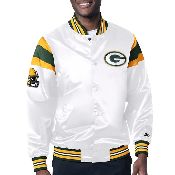 NFL Green Bay Packers Satin Jacket Men and Women