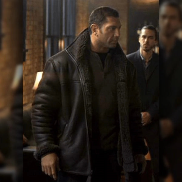 Shop House of the Rising Sun Dave Bautista Leather Jacket