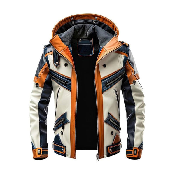 Shop Futuristic Streetwear Leather Jacket