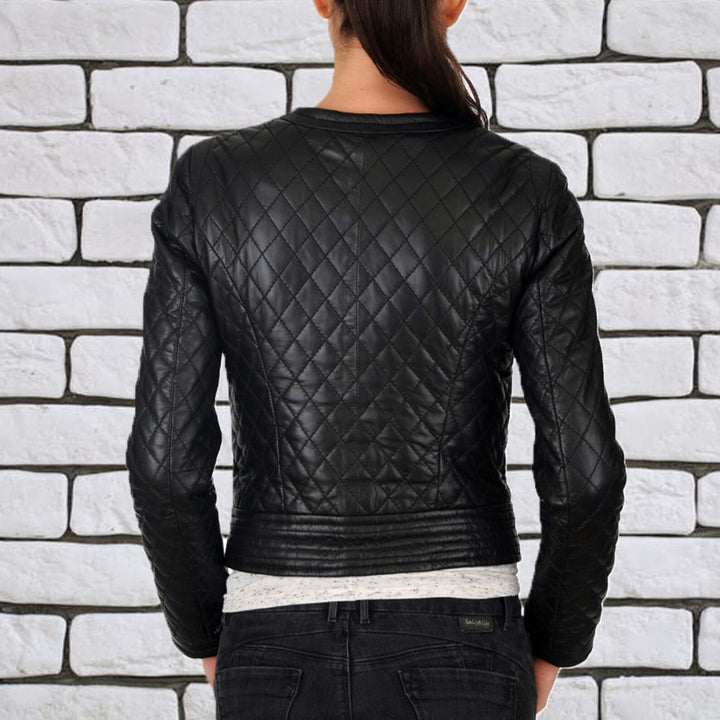 stylish women leather jacket in usa