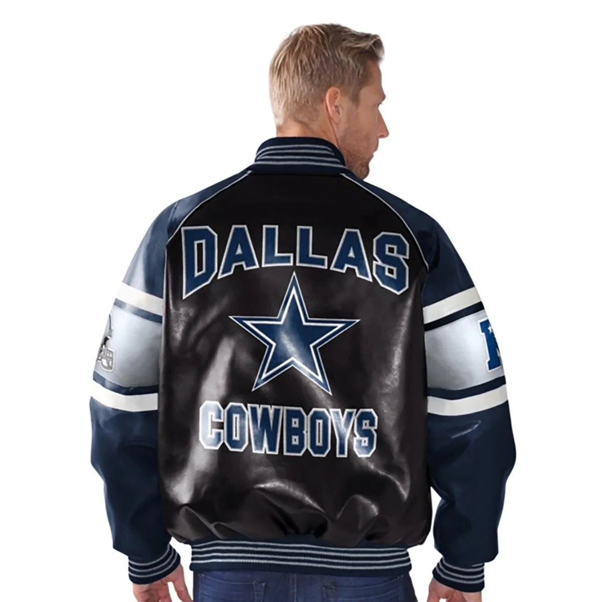 Shop NFL Authentic Dallas Cowboys Leather Jacket For Men and Women ...