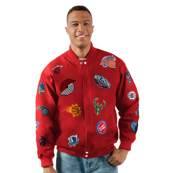 Stylish Carl Banks NBA college jacket in American style