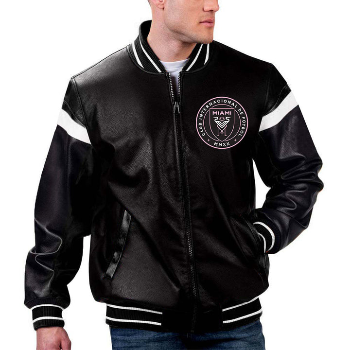 Shop MLS Inter Miami CF Leather Jacket – The Jacket Seller