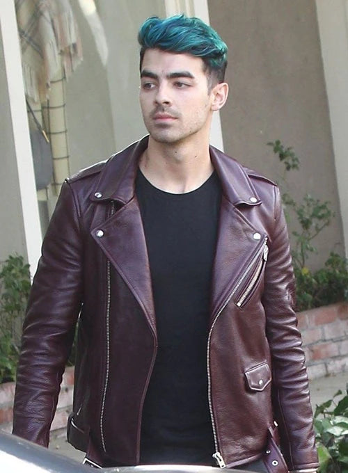Joe Jonas Signature Leather Jacket in USA market