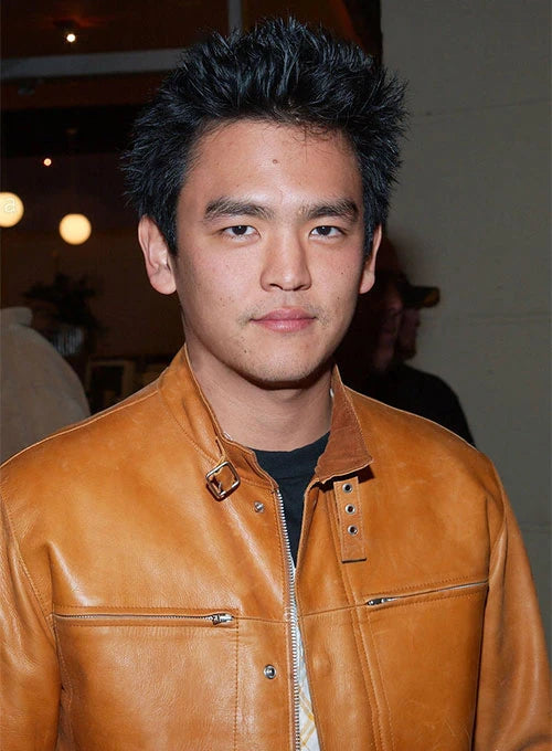 Sleek and Cool: John Cho Leather Jacket" United state market