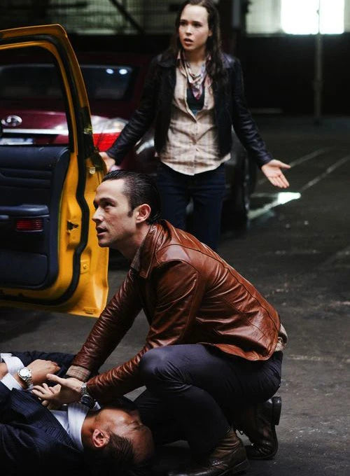 Sleek Leather Jacket as Worn by Joseph Levitt in Inception in United state market