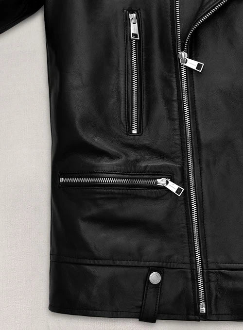 side zip view leather jacket 2024