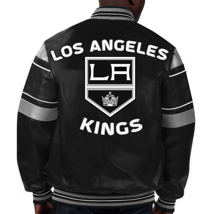 Embrace the Kings' spirit with this premium leather jacket, featuring bold team colors and iconic designs for dedicated fans in France style
