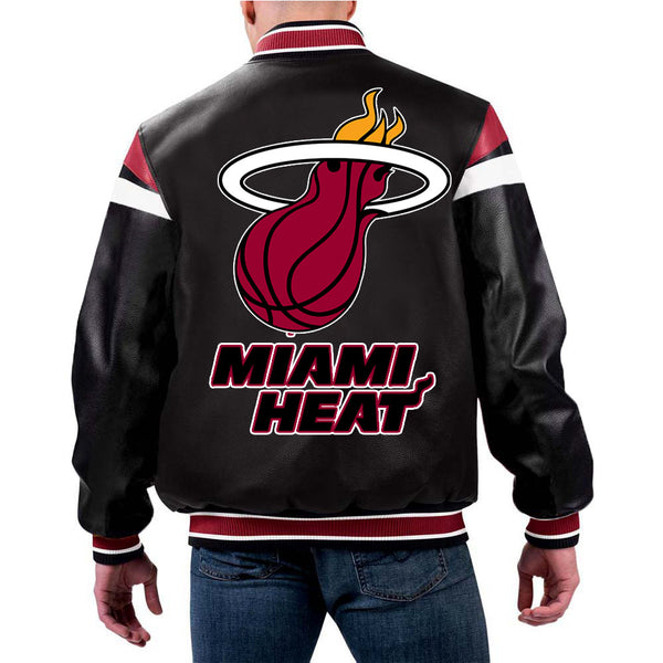 NBA Miami Heat Leather Jacket for Men and Women in USA