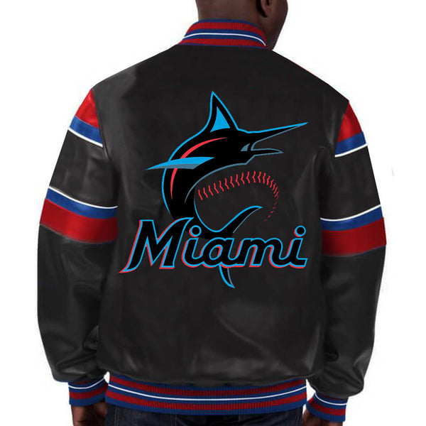 MLB Miami Marlins Leather Jacket