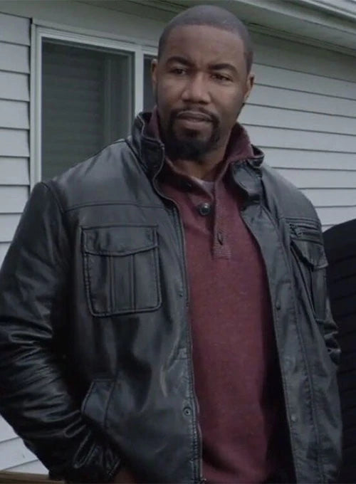 MICHAEL JAI WHITE LEATHER JACKET | CHAIN OF COMMAND JACKET